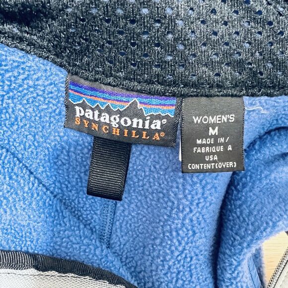 Patagonia Women's Medium Vest Synchilla Fleece Full Zip Up Outdoor - Picture 3 of 6
